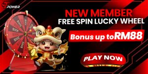 Tpower New Member Free Spin Lucky Wheel Welcome Bonus up to RM88