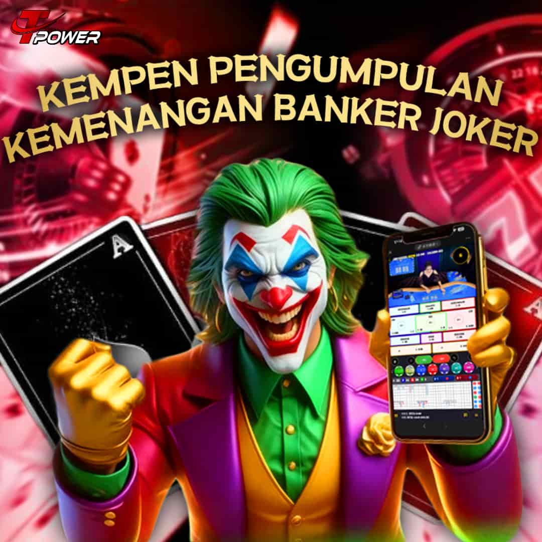 Banner promosi permainan TPower Banker Joker kira kemenangan dan tuntut ganjaran